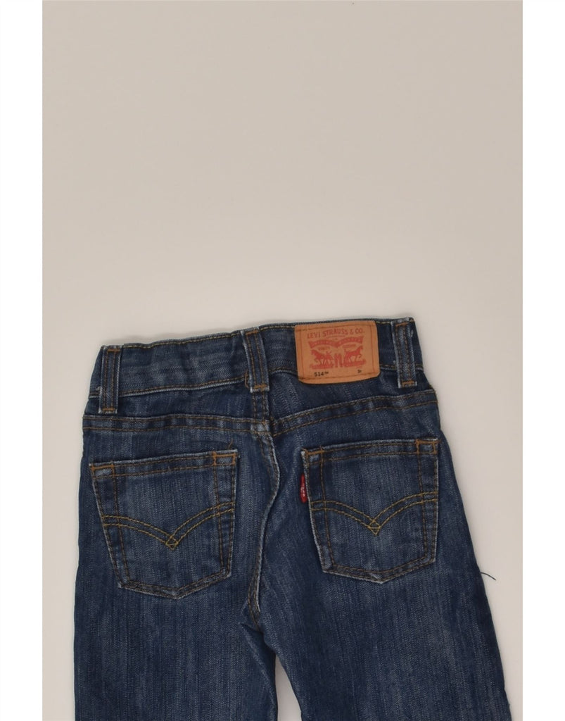 LEVI'S Girls 514 Slim Straight Jeans 2-3 Years W19 L14  Navy Blue Cotton | Vintage Levi's | Thrift | Second-Hand Levi's | Used Clothing | Messina Hembry 