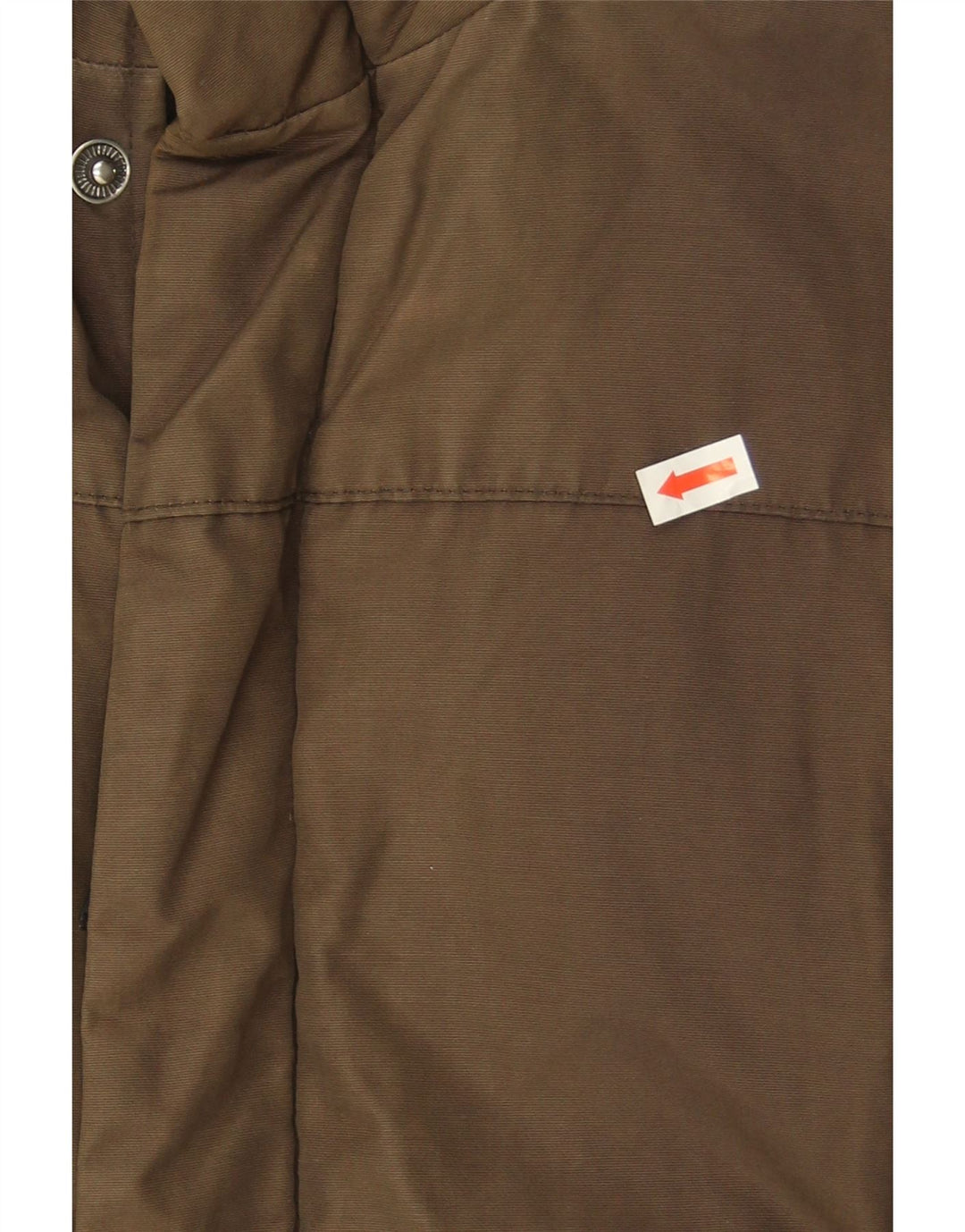 WOOLRICH Womens Hooded Padded Coat UK 14 Medium Brown Cotton Vintage Woolrich and Second-Hand Woolrich from Messina Hembry 