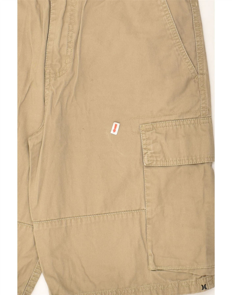 HURLEY Mens Cargo Shorts W30 Medium Beige Cotton | Vintage Hurley | Thrift | Second-Hand Hurley | Used Clothing | Messina Hembry 