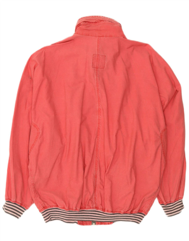 Vintage Womens Oversized Bomber Jacket IT 44 Medium Pink Cotton