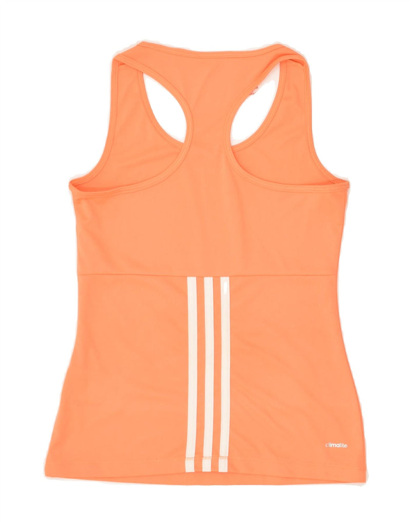 ADIDAS Girls Climalite Vest Top 9-10 Years Orange Polyester | Vintage Adidas | Thrift | Second-Hand Adidas | Used Clothing | Messina Hembry 