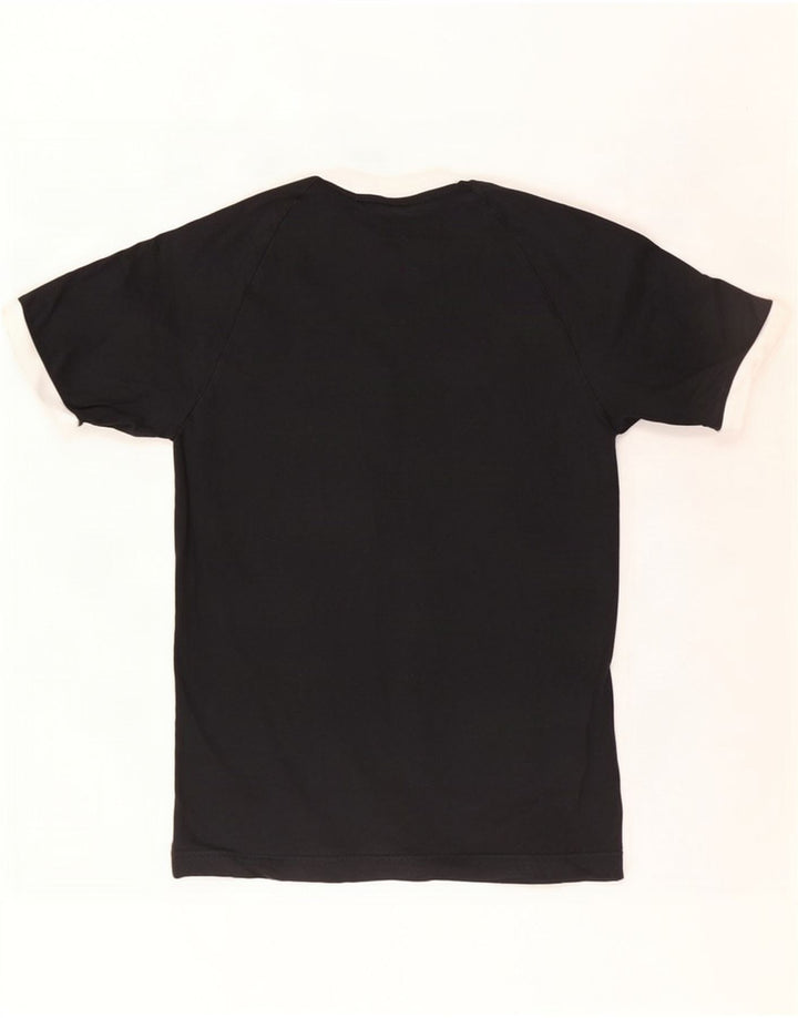 Adidas Mens T-Shirt Top Small Black Cotton
