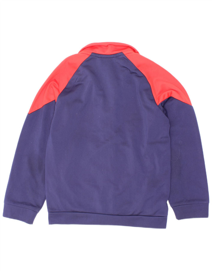 Puma Boys Graphic Tracksuit Top Jacket 5-6 Years Navy Blue Colourblock