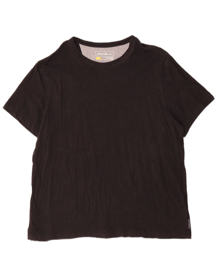 Eddie Bauer Mens Active T-Shirt Top XL Black Cotton
