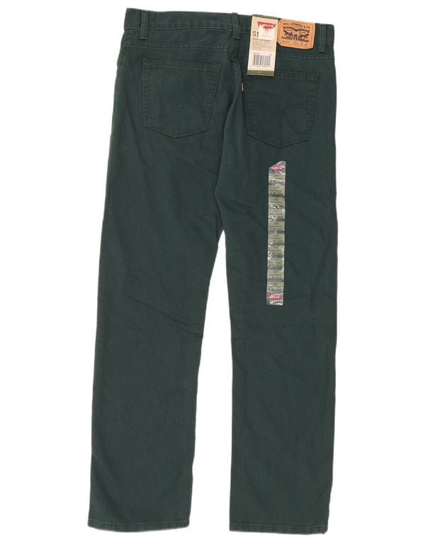 Levi's Boys 513 Slim Straight Casual Trousers 15-16 Years W29 L29 Green