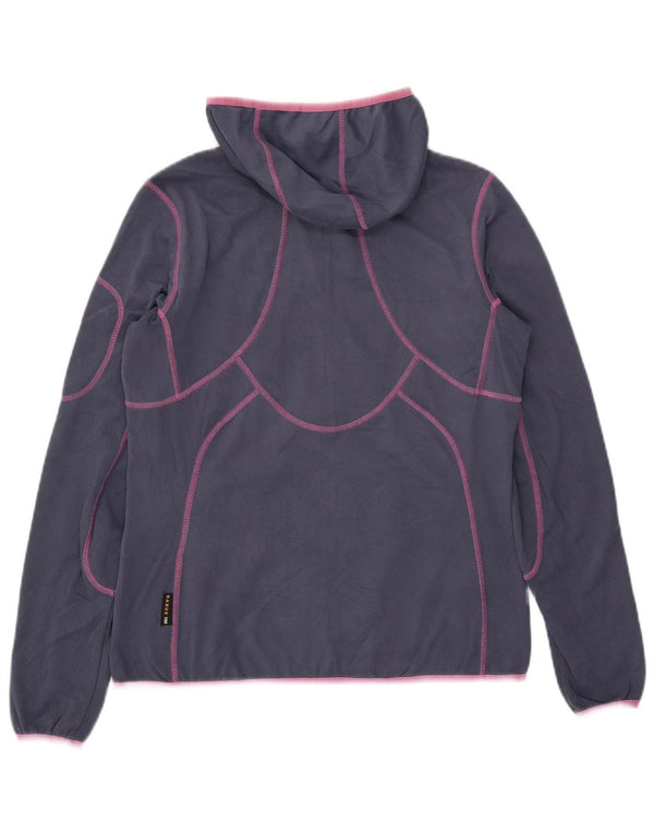 Jack Wolfskin Womens Hooded Tracksuit Top Jacket UK 12/14 Medium Blue