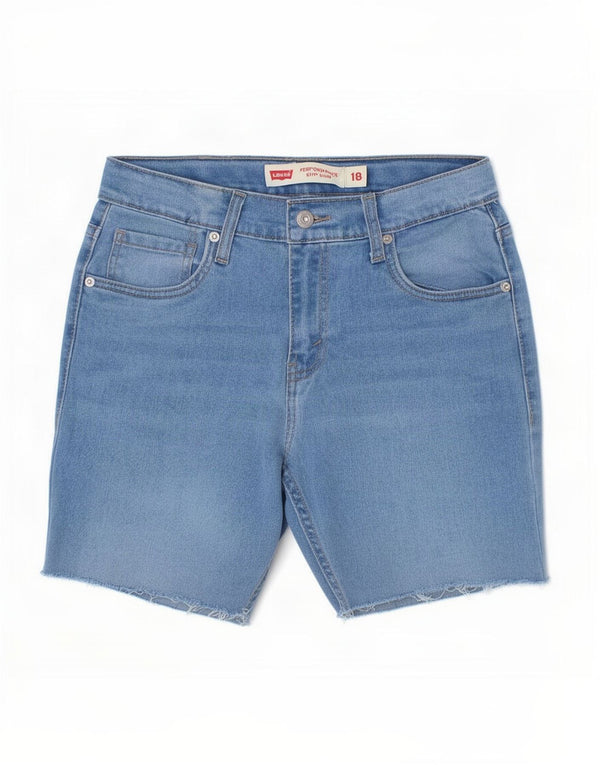 Levi's Boys 511 Slim Fit Denim Shorts 15-16 Years W29 Blue Cotton