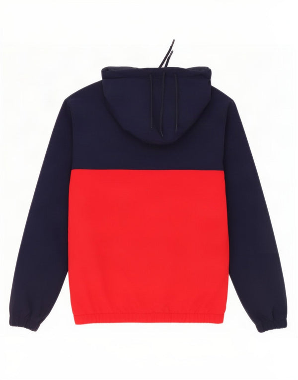 Fila Mens Hooded Tracksuit Top Jacket XS Blue Colourblock Nylon
