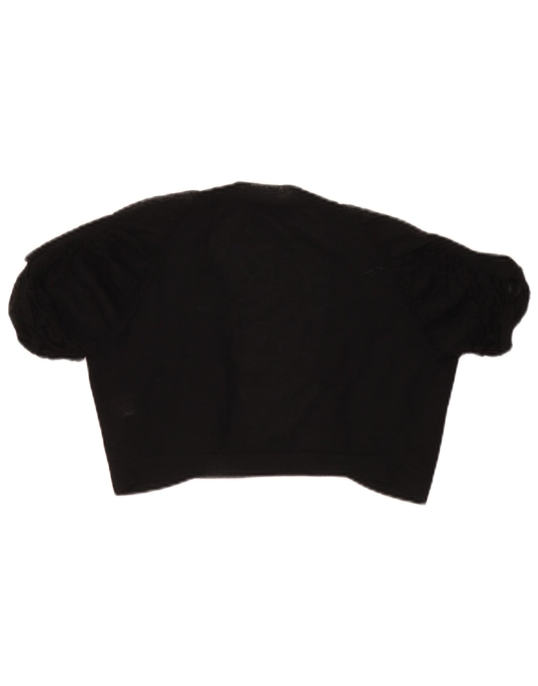 Coast Womens See Through Bolero Top UK 10 Small Black Viscose