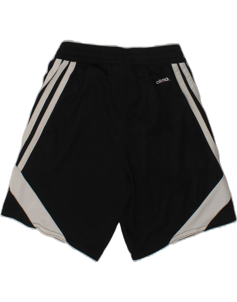 ADIDAS Boys Climalite Sport Shorts 7-8 Years Small Black Polyester | Vintage Adidas | Thrift | Second-Hand Adidas | Used Clothing | Messina Hembry 