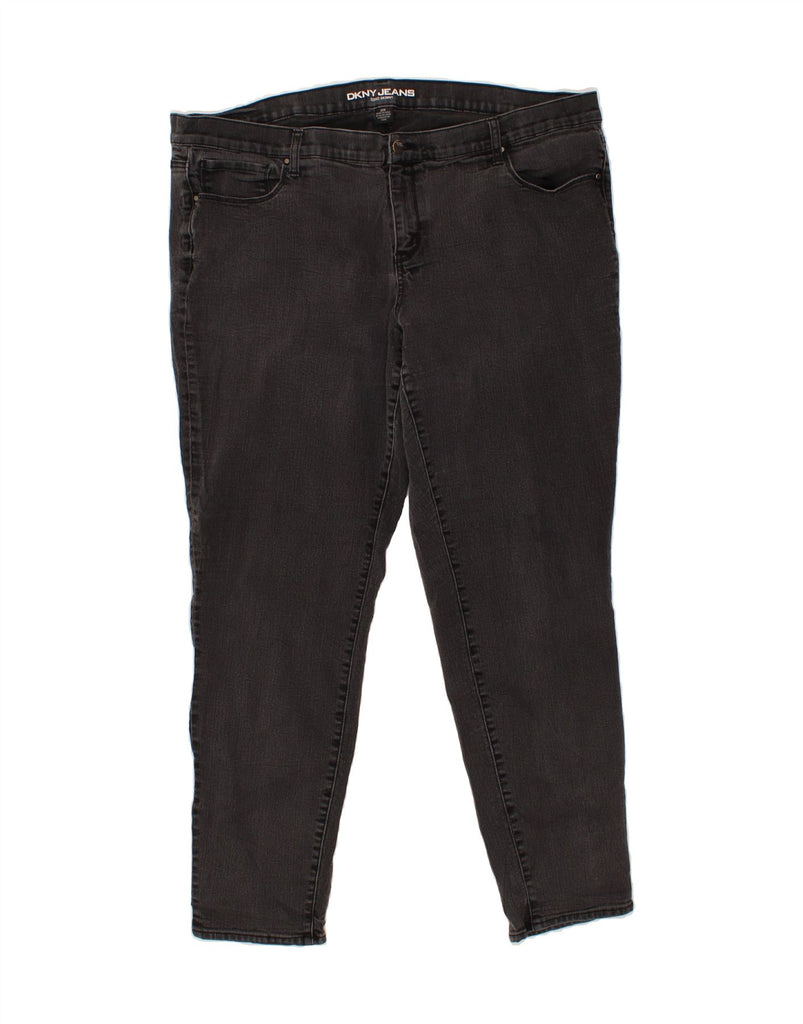 DKNY Womens Soho Skinny Jeans US 20 3XL W42 L30 Grey Cotton Vintage Dkny and Second-Hand Dkny from Messina Hembry 