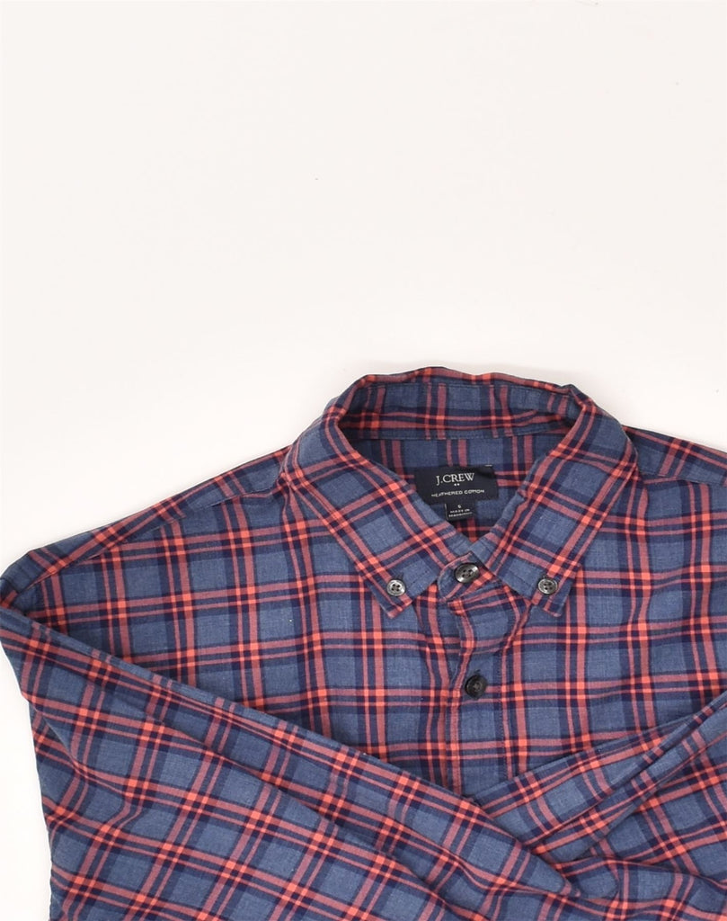 J. CREW Mens Shirt Small Blue Check Cotton | Vintage J. Crew | Thrift | Second-Hand J. Crew | Used Clothing | Messina Hembry 