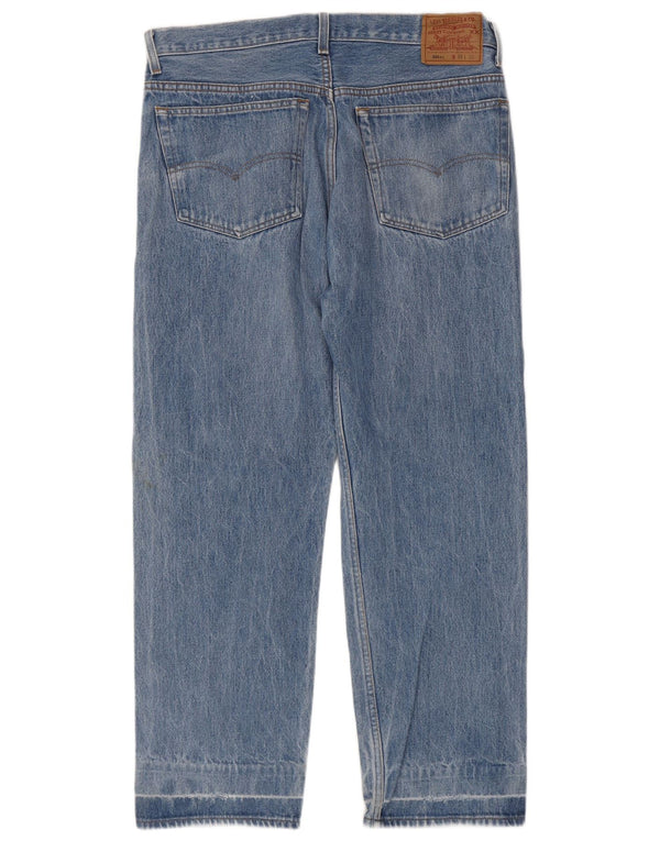 Levi's Mens 501 Straight Jeans W38 L29 Blue Cotton