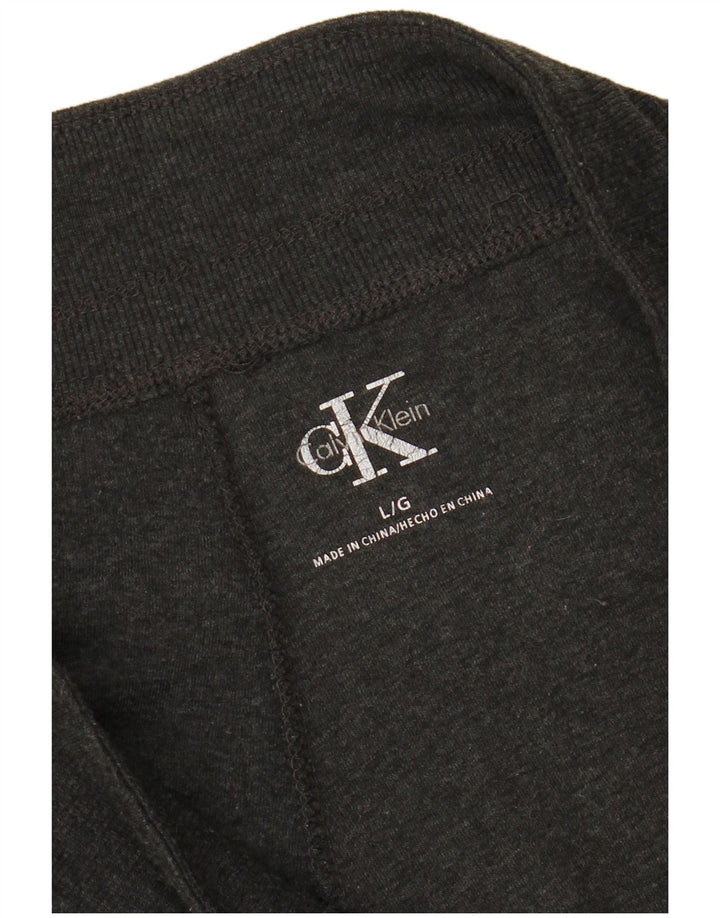 CALVIN KLEIN Womens Tracksuit Trousers UK 16 Large  Black Polyester