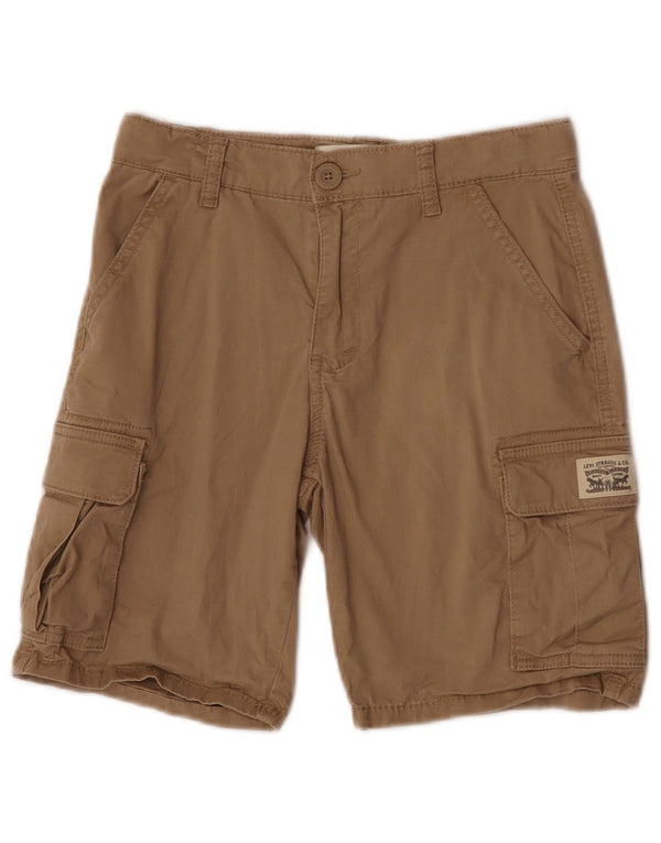 Levi's Boys Relaxed Fit Cargo Shorts 11-12 Years W26 Beige Cotton