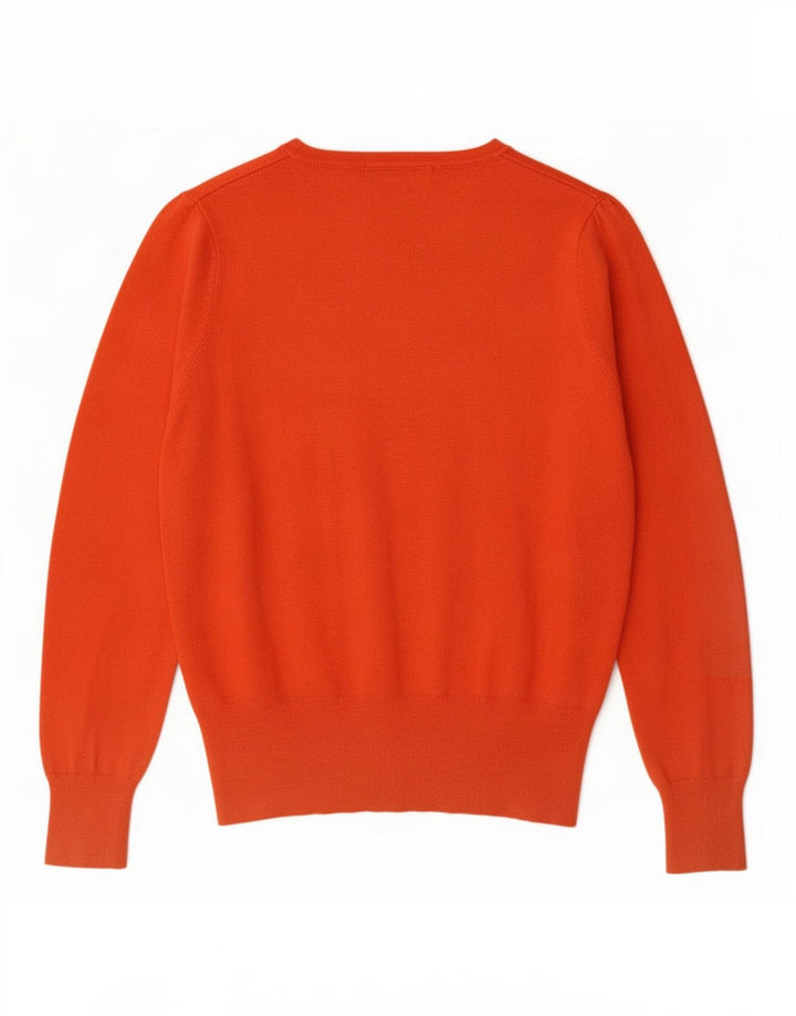 Marks & Spencer Womens Cardigan Sweater UK 14 Medium Orange Viscose