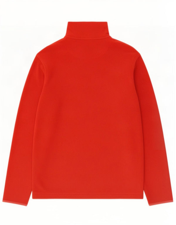 Lotto Womens Zip Neck Fleece Jumper UK 20 2XL Red Polyester