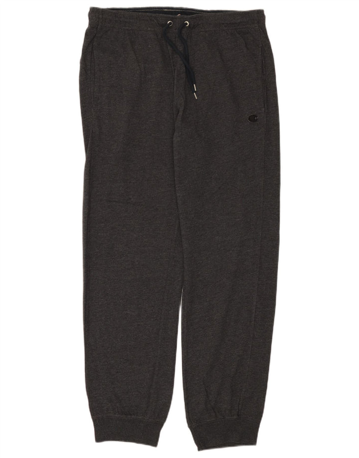 CHAMPION Womens Tracksuit Trousers Joggers UK 14 Large Grey Cotton