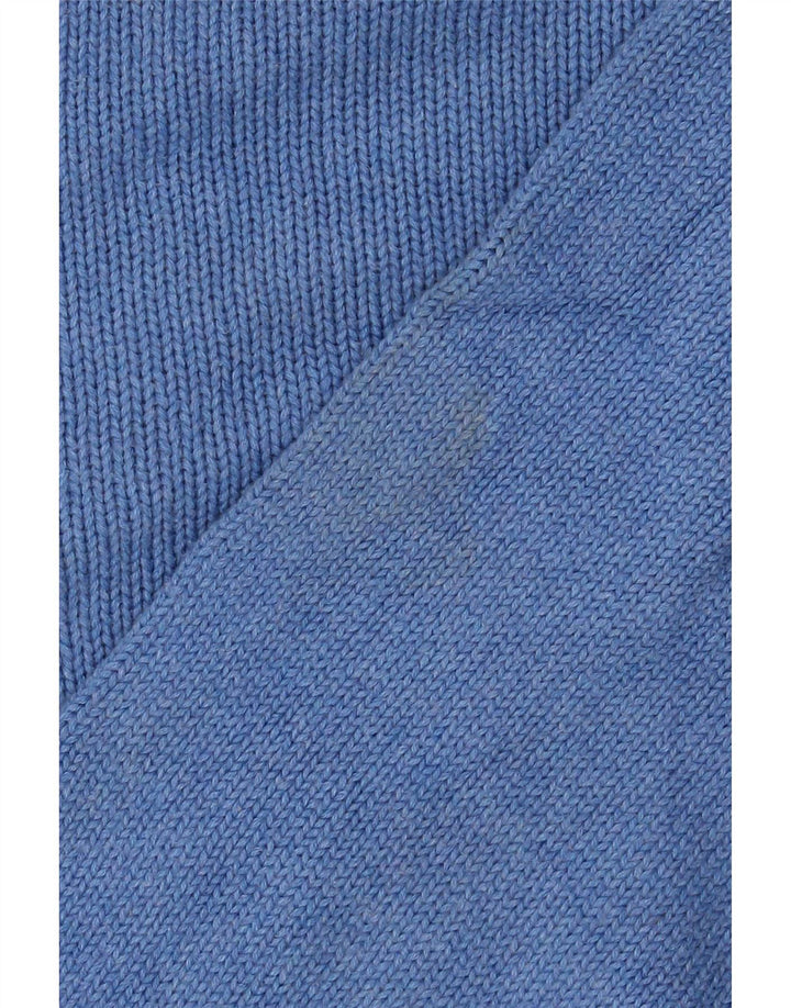 Chaps Womens Boat Neck Jumper Sweater UK 16 Large Blue Cotton