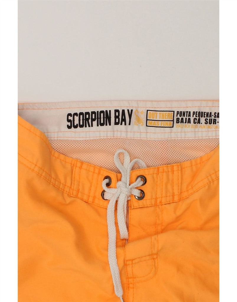 SCORPION BAY Boys Graphic Swimming Shorts 11-12 Years Medium Yellow | Vintage Scorpion Bay | Thrift | Second-Hand Scorpion Bay | Used Clothing | Messina Hembry 