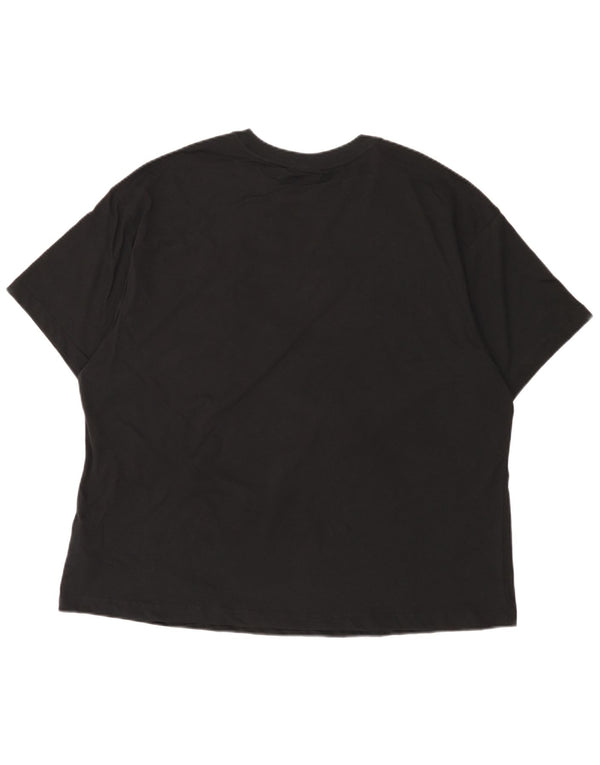 Nike Womens Oversized T-Shirt Top UK 18 XL Black Cotton
