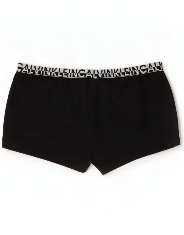 Calvin Klein Womens Graphic Swimming Shorts UK 14 Large Black Colourblock