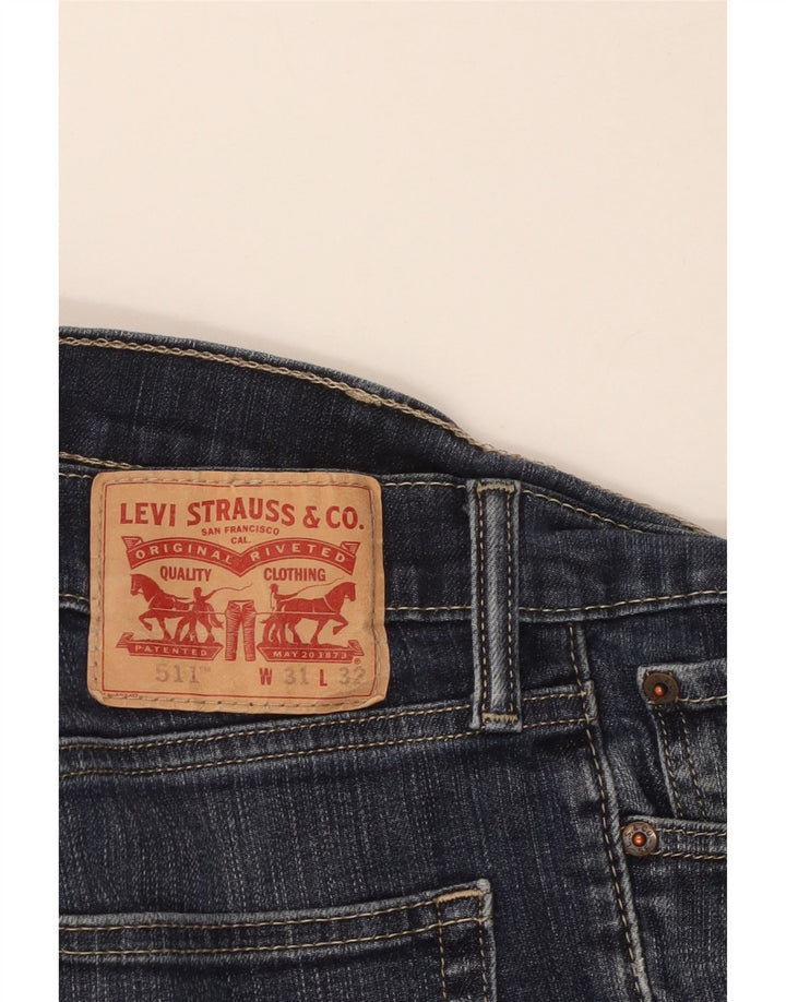 LEVI'S Mens 511 Tapered Jeans W31 L32 Blue Cotton