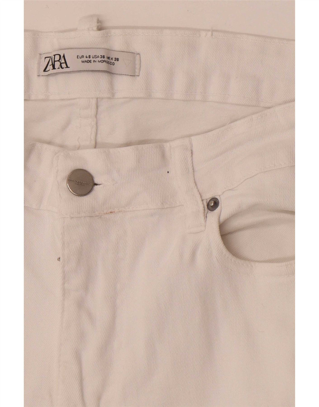 Zara Mens Slim Jeans EU 46 XL W36 L30 White