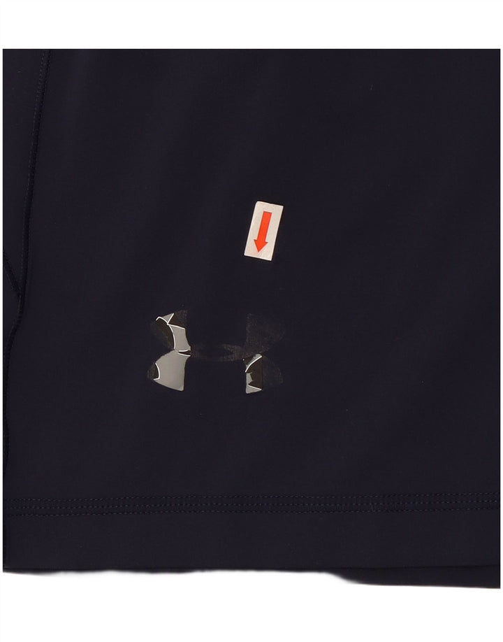 Under Armour Mens Heat Gear Sport Shorts Medium  Navy Blue Polyester