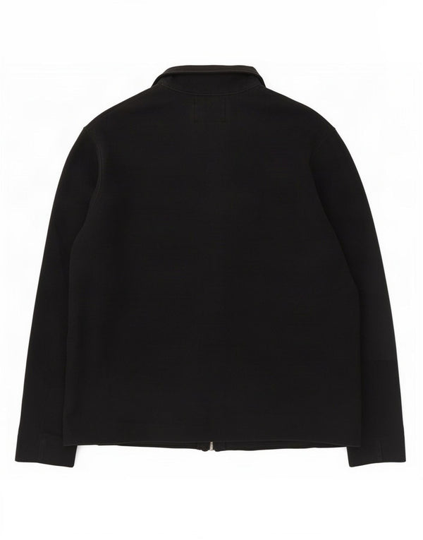 Marks & Spencer Mens Cardigan Sweater Large Black Cotton