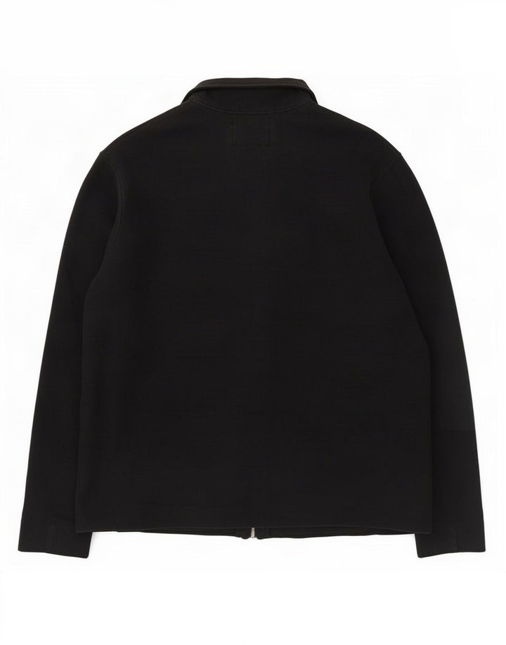 Marks & Spencer Mens Cardigan Sweater Large Black Cotton