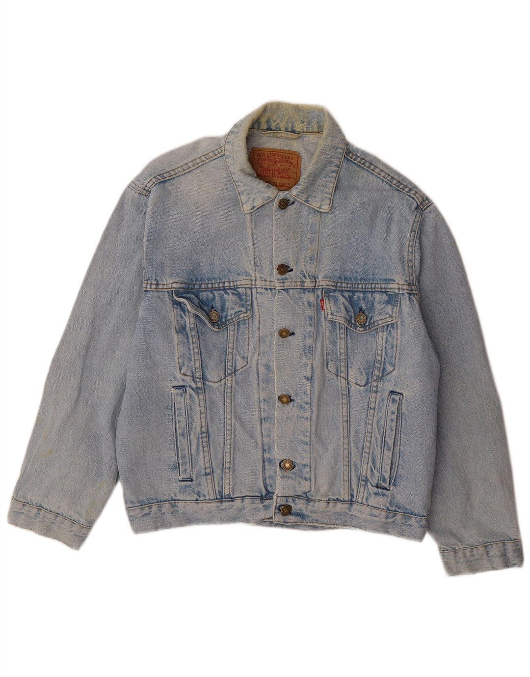 Levi's Mens Denim Jacket UK 36 Small Blue Cotton