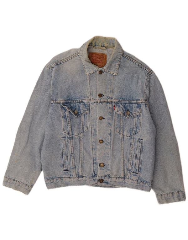 Levi's Mens Denim Jacket UK 36 Small Blue Cotton