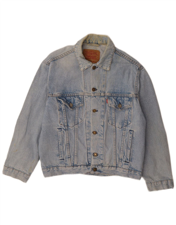 Levi's Mens Denim Jacket UK 36 Small Blue Cotton