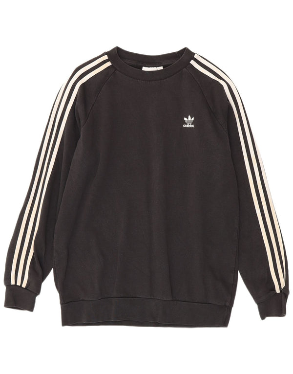 Adidas Mens Sweatshirt Jumper Medium Black Cotton