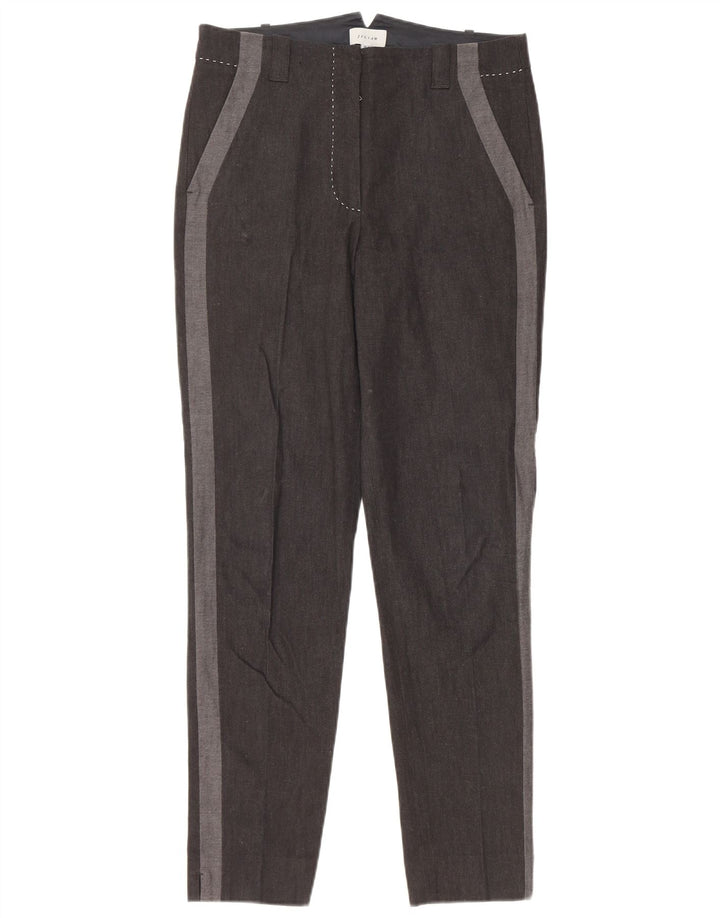 JIGSAW Womens Slim Chino Trousers UK 10 Small W30 L29 Black Colourblock