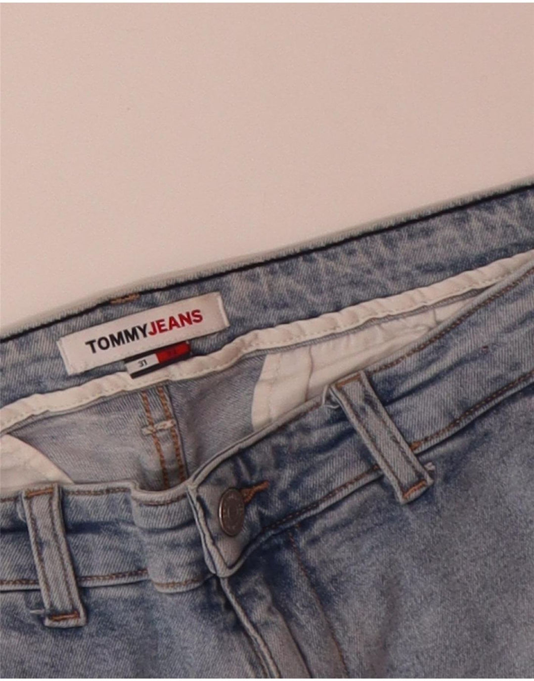 TOMMY HILFIGER Mens Slim Jeans W31 L32 Blue Cotton