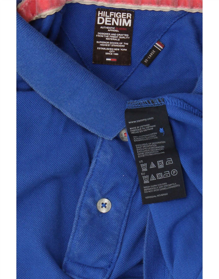 Tommy Hilfiger Mens Polo Shirt 2XL Blue Cotton