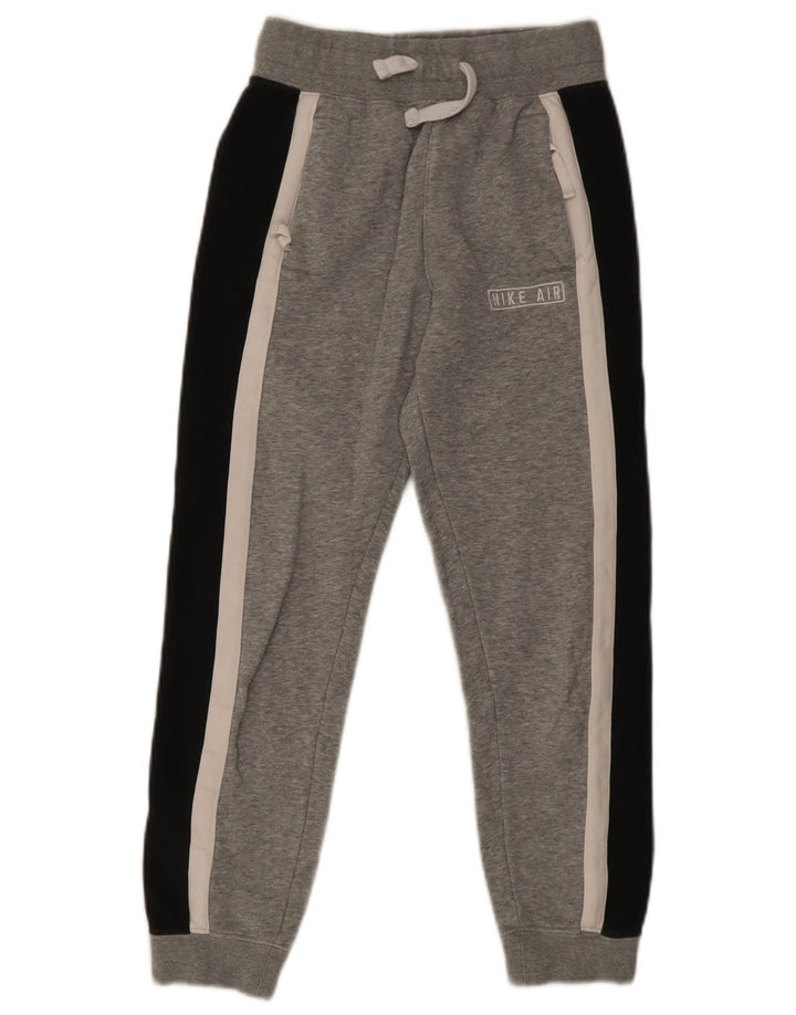 Nike Boys Tracksuit Trousers Joggers 10-11 Years Medium Grey Colourblock