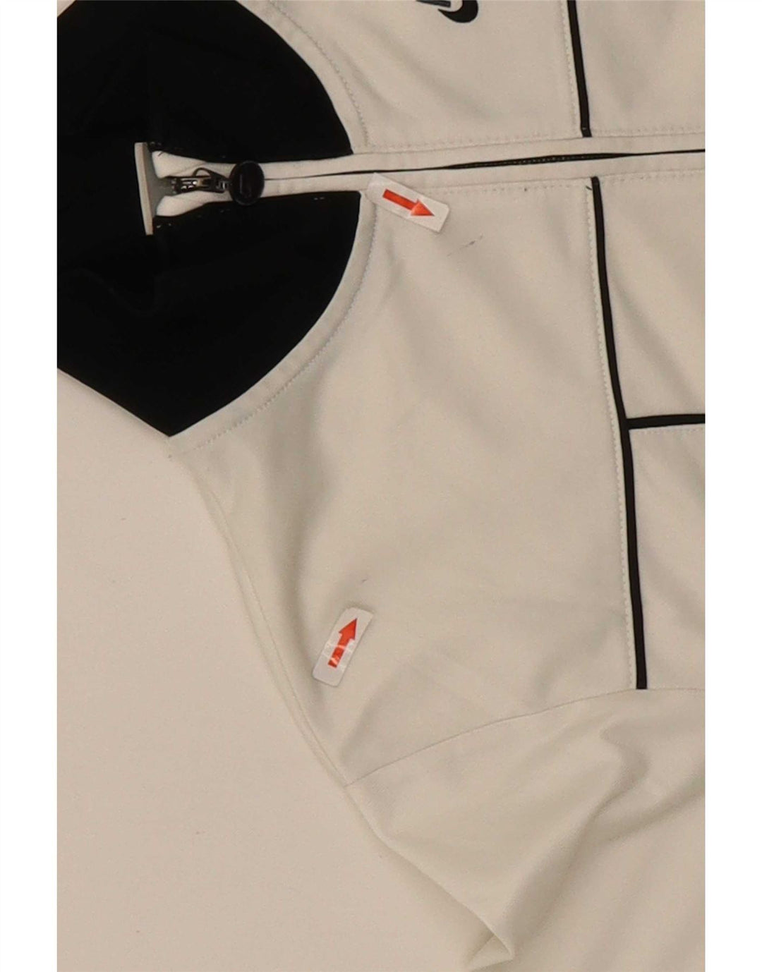 Nike Boys Tracksuit Top Jacket 10-11 Years Medium White Colourblock Sports