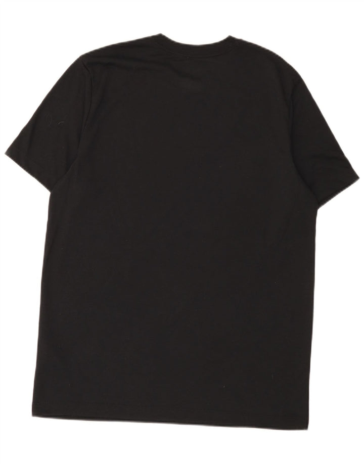 Nike Mens Dri Fit Graphic T-Shirt Top Medium Black Polyester