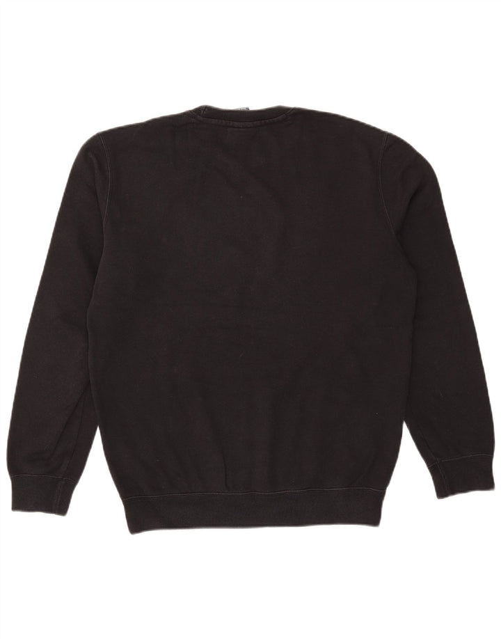 Champion Mens Graphic Sweatshirt Jumper Small Black Colourblock Cotton