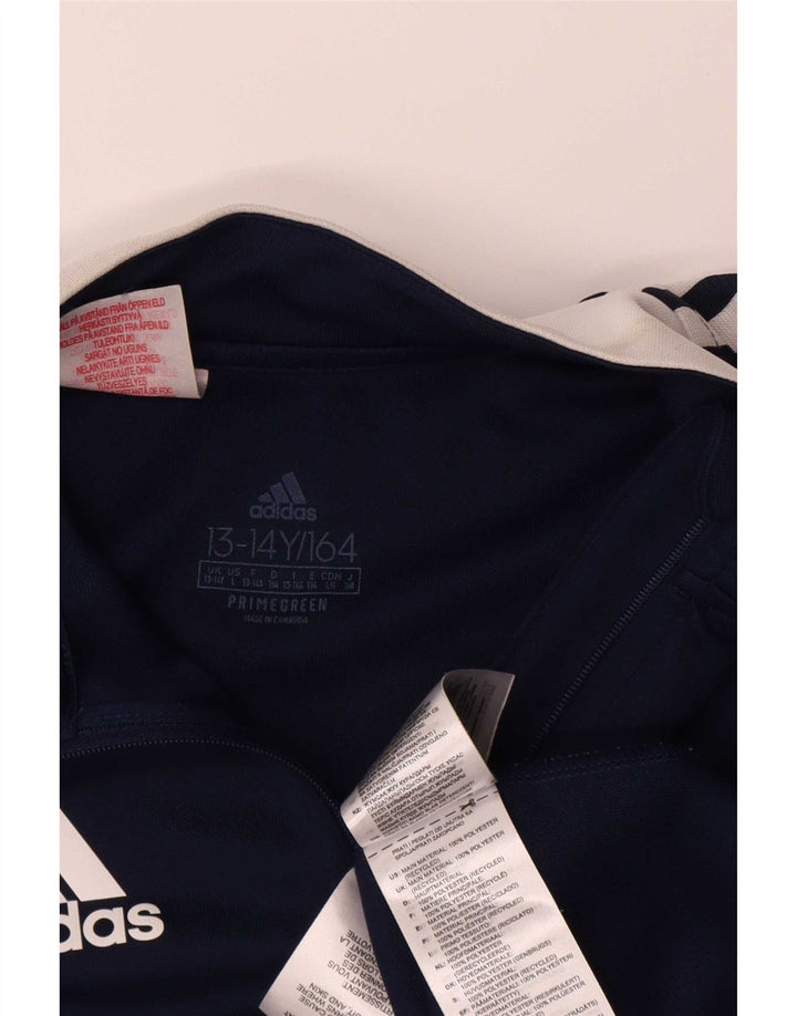 Adidas Boys Aeroready Pullover Tracksuit Top 13-14 Years Navy Blue