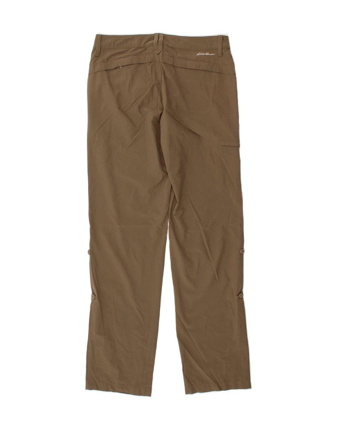 EDDIE BAUER Womens Straight Cargo Trousers US 2 XS W32 L32 Brown Polyester Vintage Eddie Bauer and Second-Hand Eddie Bauer from Messina Hembry 