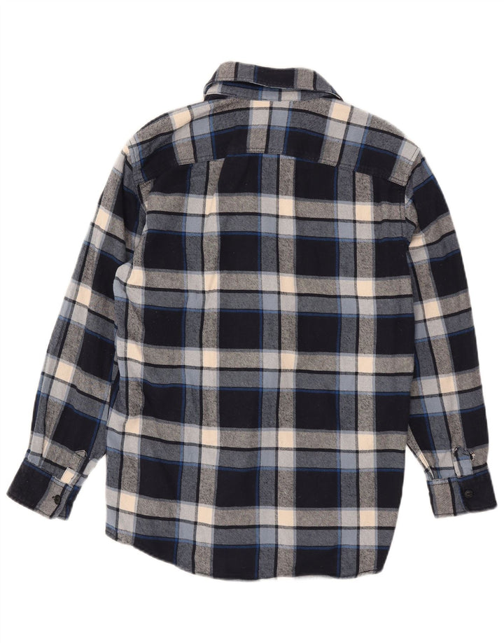 Gap Mens Flannel Shirt XS Blue Plaid Cotton