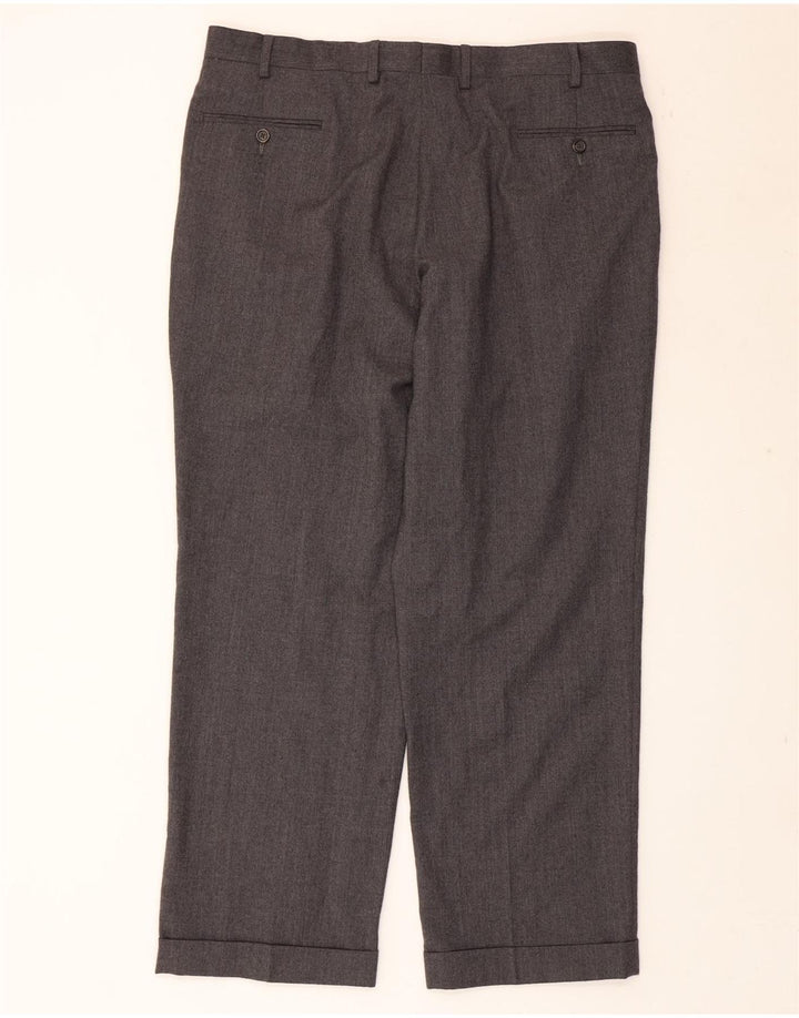 CHAPS Mens Pegged Suit Trousers W38 L30 Grey