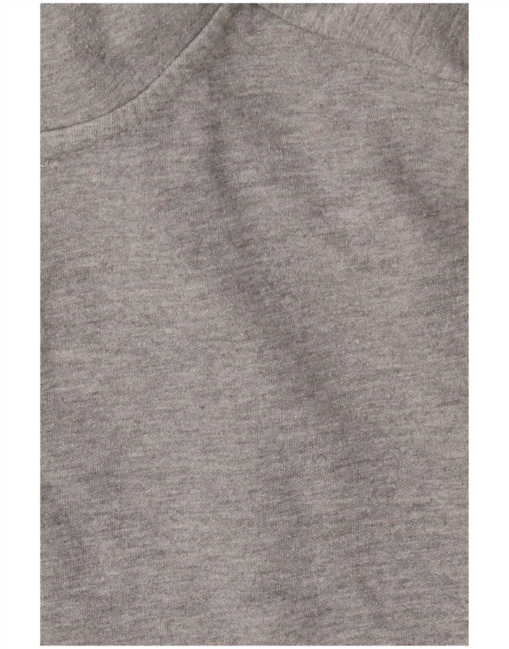 Zara Mens Zip Hoodie Sweater Small Grey