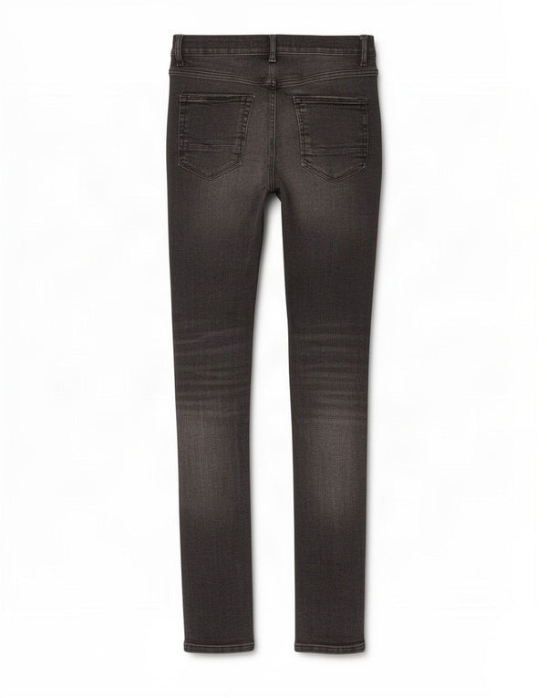 Zara Womens Distressed Skinny Jeans EU 42 Large W32 L33 Black Cotton