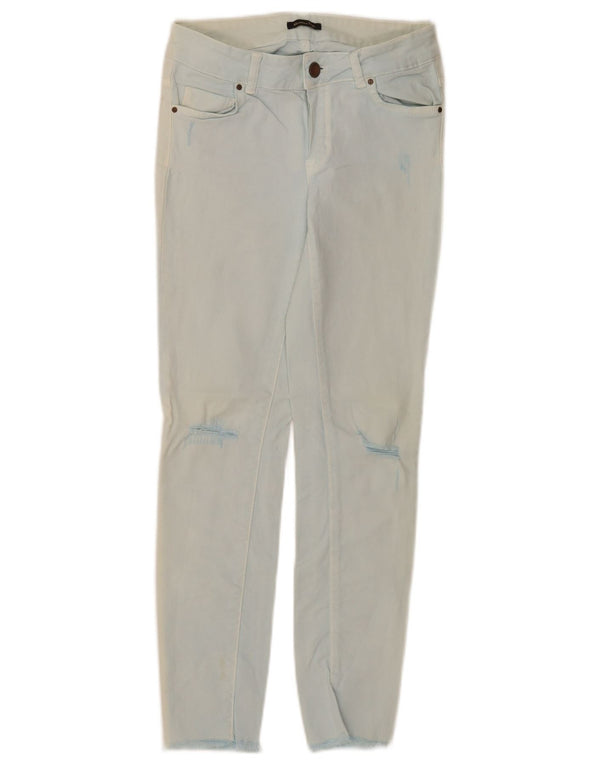 Massimo Dutti Womens Distressed Skinny Jeans EU 34 2XS W24 L27 Blue