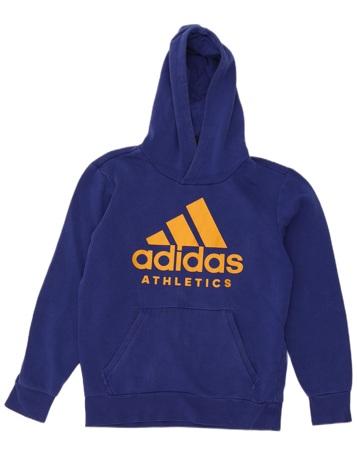 Adidas Mens Graphic Hoodie Jumper Medium Blue